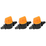 100Pcs 4/7 Barb Valve Irrigation Mini Pipe Water Valve Through Type Valve Misting Tube Valve for Garden Seeding Cultivation Irrigation - Front View