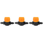 100Pcs 4/7 Barb Valve Irrigation Mini Pipe Water Valve Through Type Valve Misting Tube Valve for Garden Seeding Cultivation Irrigation