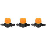 100Pcs 4/7 Barb Valve Irrigation Mini Pipe Water Valve Through Type Valve Misting Tube Valve for Garden Seeding Cultivation Irrigation - Side View