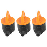 100Pcs 4/7 Barb Valve Irrigation Mini Pipe Water Valve Through Type Valve Misting Tube Valve for Garden Seeding Cultivation Irrigation