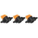 100Pcs 4/7 Barb Valve Irrigation Mini Pipe Water Valve Through Type Valve Misting Tube Valve for Garden Seeding Cultivation Irrigation - Extra Image