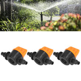 100Pcs 4/7 Barb Valve Irrigation Mini Pipe Water Valve Through Type Valve Misting Tube Valve for Garden Seeding Cultivation Irrigation