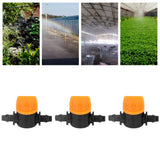 100Pcs 4/7 Barb Valve Irrigation Mini Pipe Water Valve Through Type Valve Misting Tube Valve for Garden Seeding Cultivation Irrigation
