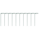 10Pcs Potted Plants Metal Trellis Provide Support 25CM Length Green Small Garden Trellis for Gardens Lawns Decks Patios