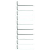 10Pcs Potted Plants Metal Trellis Provide Support 25CM Length Green Small Garden Trellis for Gardens Lawns Decks Patios - Front View