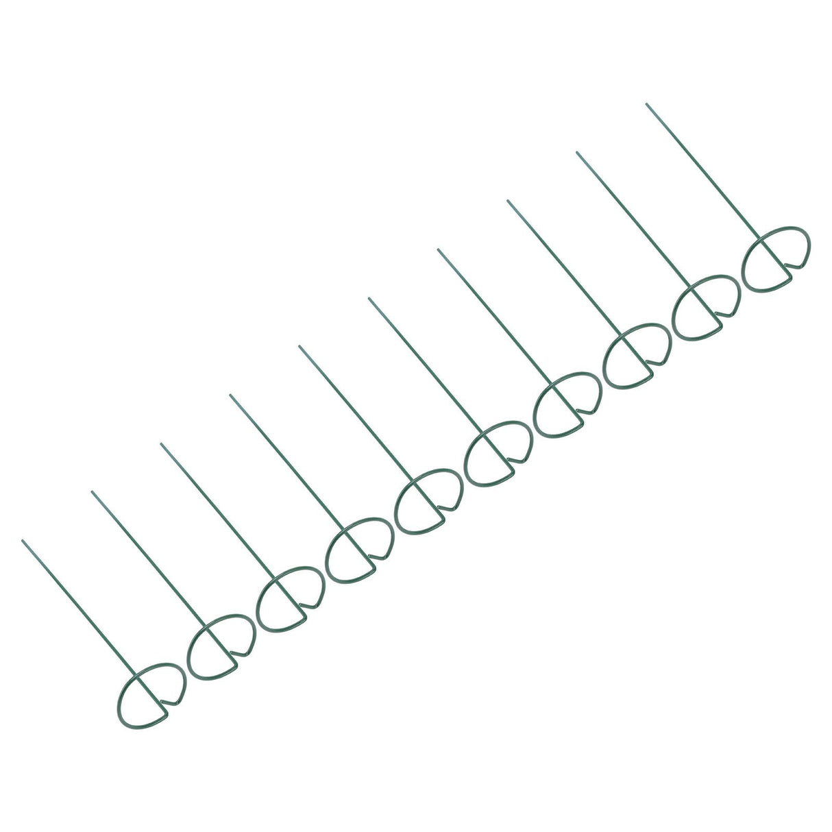 10Pcs Potted Plants Metal Trellis Provide Support 25CM Length Green Small Garden Trellis for Gardens Lawns Decks Patios