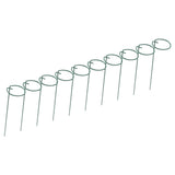 10Pcs Potted Plants Metal Trellis Provide Support 25CM Length Green Small Garden Trellis for Gardens Lawns Decks Patios - 45-Degree Angle