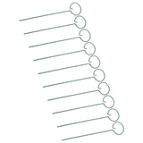 10Pcs Potted Plants Metal Trellis Provide Support 25CM Length Green Small Garden Trellis for Gardens Lawns Decks Patios - Close-Up Angle