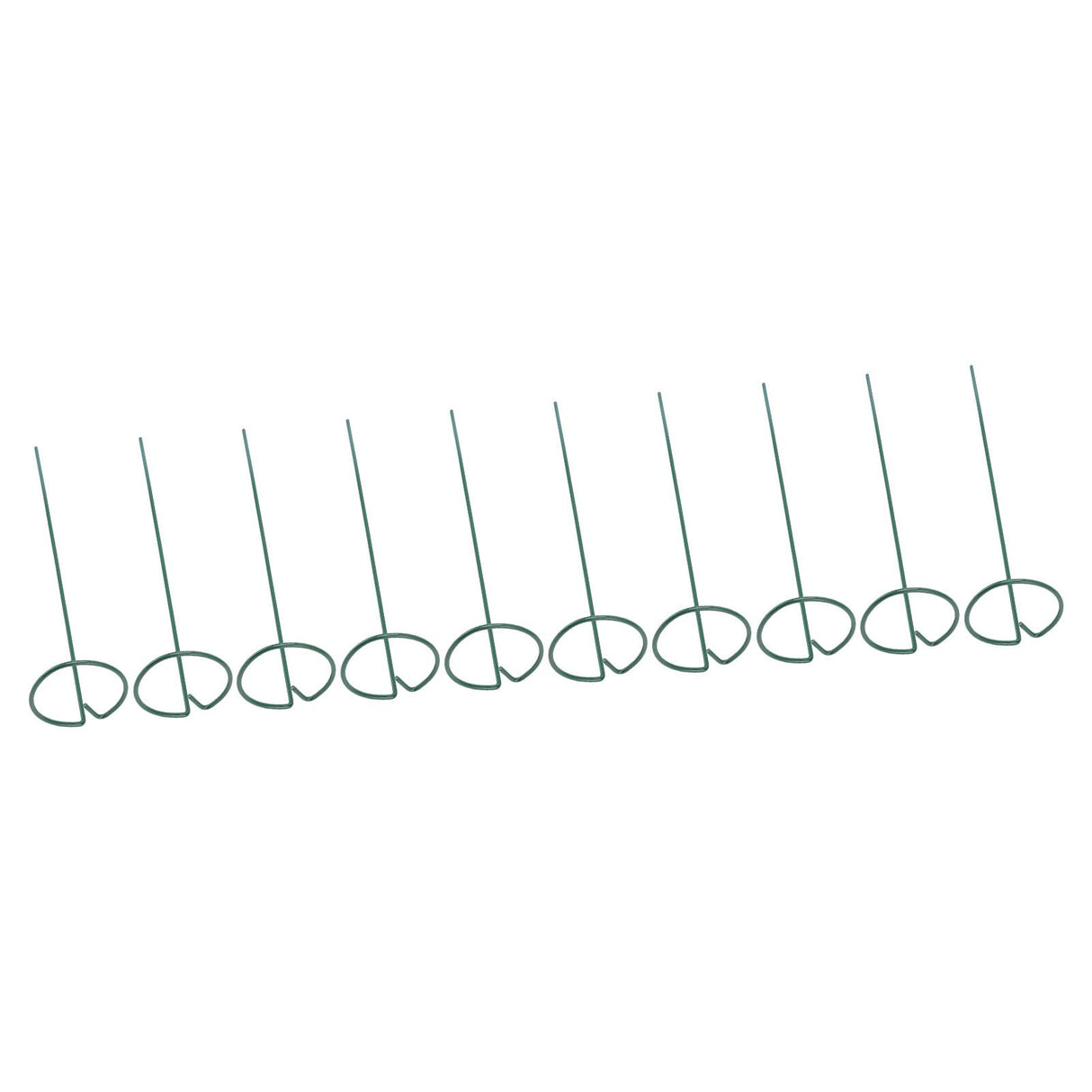10Pcs Potted Plants Metal Trellis Provide Support 25CM Length Green Small Garden Trellis for Gardens Lawns Decks Patios