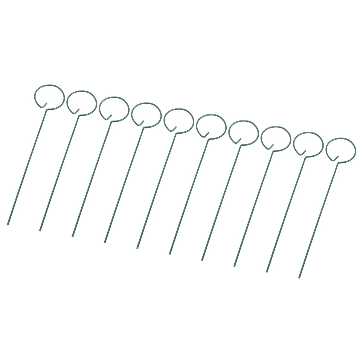 10Pcs Potted Plants Metal Trellis Provide Support 25CM Length Green Small Garden Trellis for Gardens Lawns Decks Patios