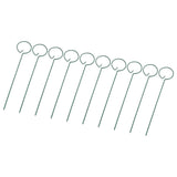 10Pcs Potted Plants Metal Trellis Provide Support 25CM Length Green Small Garden Trellis for Gardens Lawns Decks Patios