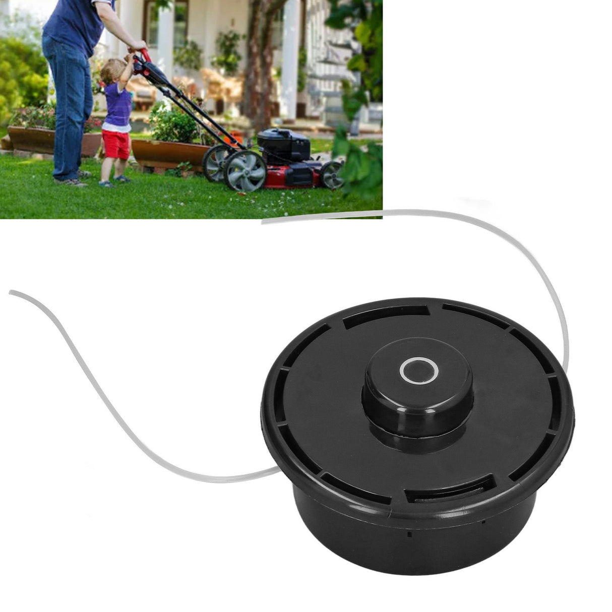 Weeding Machine Trimming Head Nylon Plastic Lawn Mower Brush Head Replacement M10 Thread