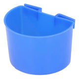 20Pcs Bird Food Bowl Plastic Parrot Water Feeding Cup Birdcage Feeder Trough Set Kit Blue 11x6cm / 4.33x2.36in