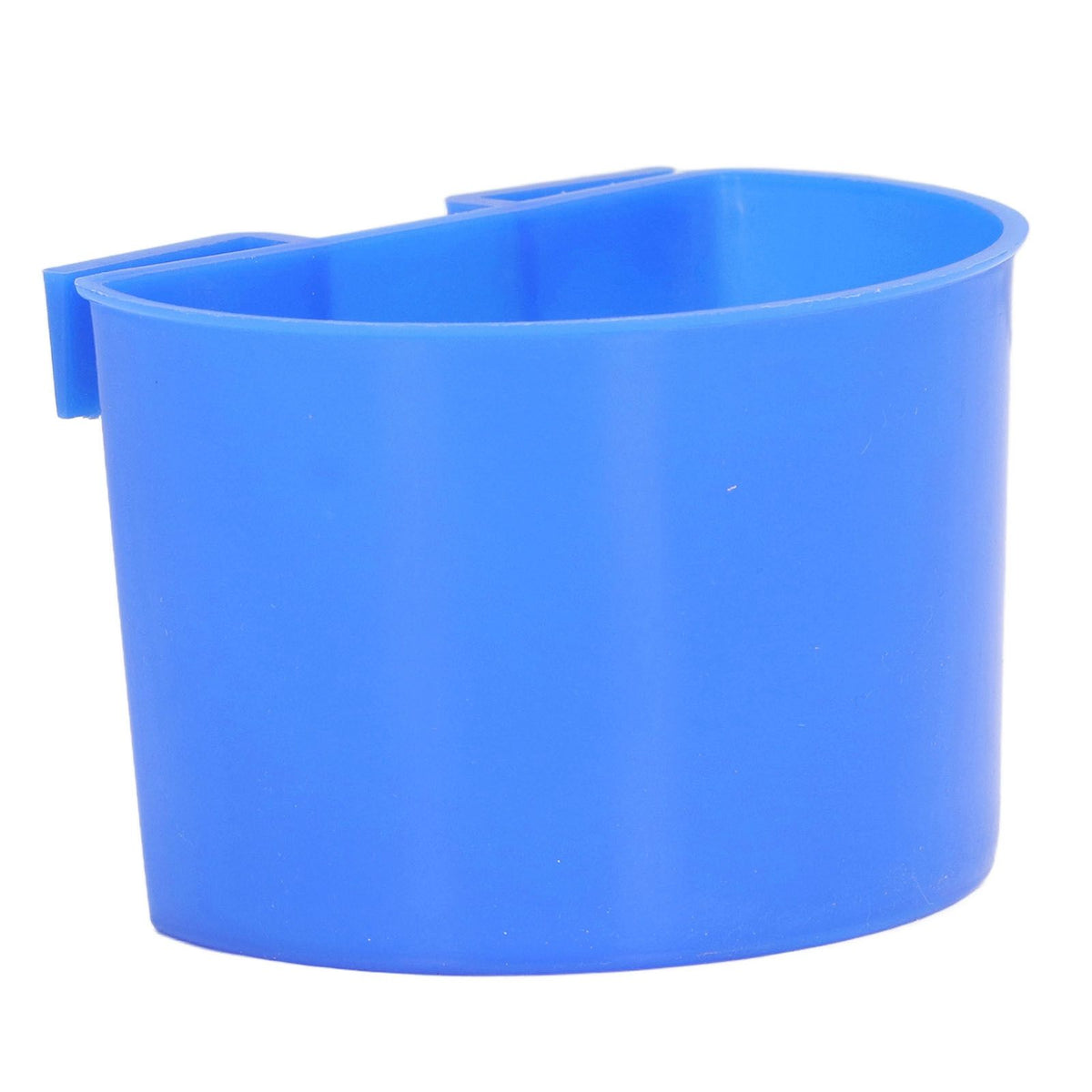 20Pcs Bird Food Bowl Plastic Parrot Water Feeding Cup Birdcage Feeder Trough Set Kit Blue 11x6cm / 4.33x2.36in