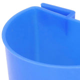 20Pcs Bird Food Bowl Plastic Parrot Water Feeding Cup Birdcage Feeder Trough Set Kit Blue 11x6cm / 4.33x2.36in - Extra Image