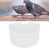 20Pcs Bird Food Bowl Plastic Parrot Water Feeding Cup Birdcage Feeder Trough Set Kit White 9s6cm / 3.54x2.36in - Extra Image