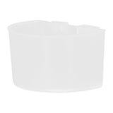 20Pcs Bird Food Bowl Plastic Parrot Water Feeding Cup Birdcage Feeder Trough Set Kit White 11x6cm / 4.33x2.36in