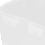 20Pcs Bird Food Bowl Plastic Parrot Water Feeding Cup Birdcage Feeder Trough Set Kit White 11x6cm / 4.33x2.36in - Extra Image