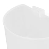 20Pcs Bird Food Bowl Plastic Parrot Water Feeding Cup Birdcage Feeder Trough Set Kit White 11x6cm / 4.33x2.36in - Extra Image