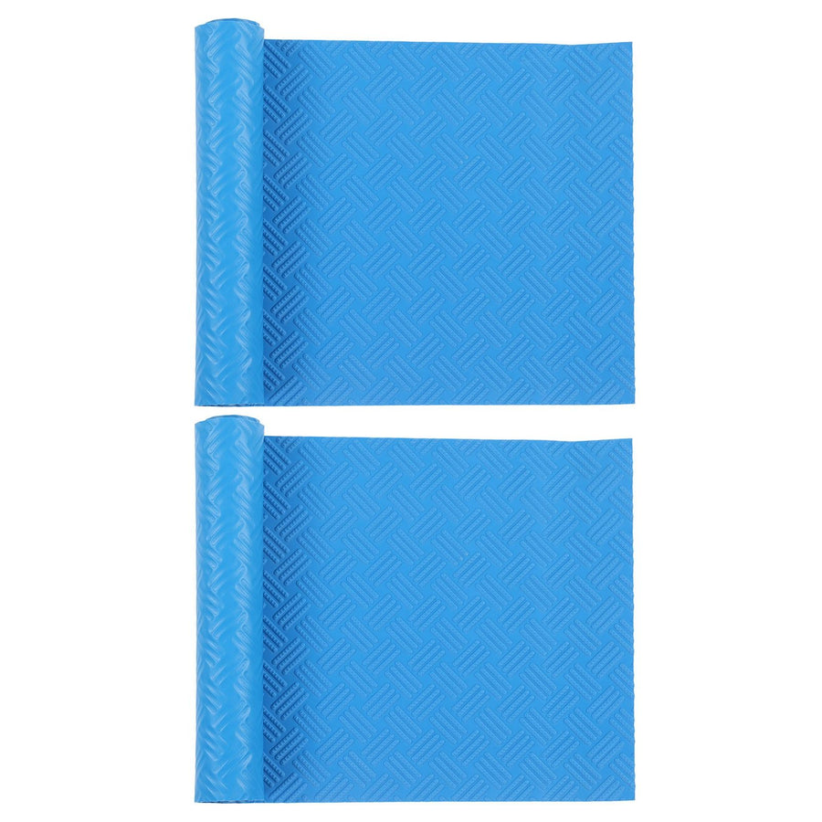 2Pcs Swimming Pool Ladder Mat Rubber Protective Floor Step Pad 60x24x0.1cm Set Kit