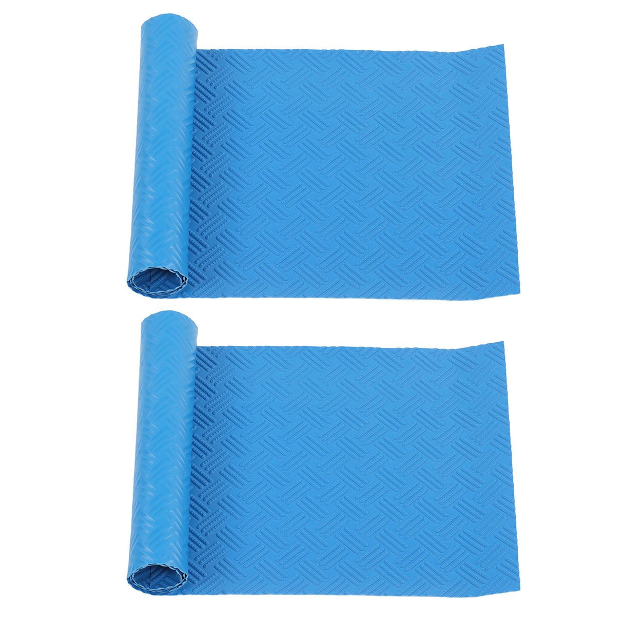 2Pcs Swimming Pool Ladder Mat Rubber Protective Floor Step Pad 60x24x0.1cm Set Kit