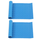 2Pcs Swimming Pool Ladder Mat Rubber Protective Floor Step Pad 60x24x0.1cm Set Kit - Side View