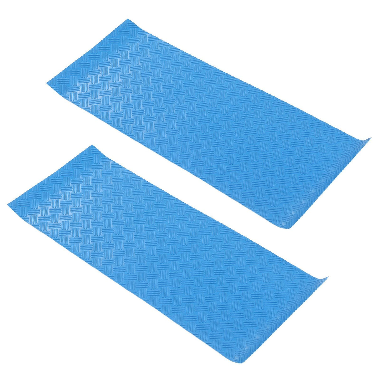 2Pcs Swimming Pool Ladder Mat Rubber Protective Floor Step Pad 60x24x0.1cm Set Kit