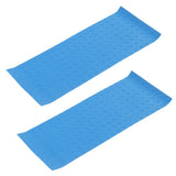 2Pcs Swimming Pool Ladder Mat Rubber Protective Floor Step Pad 60x24x0.1cm Set Kit