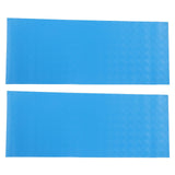 2Pcs Swimming Pool Ladder Mat Rubber Protective Floor Step Pad 60x24x0.1cm Set Kit