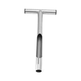 T Style Handle Soil Test Kits Stainless Steel Material Soil Sampler Kit with 2 Reusable Sampler Bags for Agriculture Forestry - 45-Degree Angle