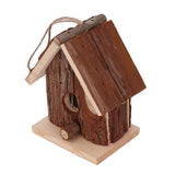 Wooden Bird House Hanging Retro Style Fir Wood Birdhouse for Outdoor Garden Porch Home Office Decoration - Extra Image