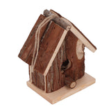 Wooden Bird House Hanging Retro Style Fir Wood Birdhouse for Outdoor Garden Porch Home Office Decoration - Extra Image