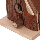 Wooden Bird House Hanging Retro Style Fir Wood Birdhouse for Outdoor Garden Porch Home Office Decoration - Extra Image