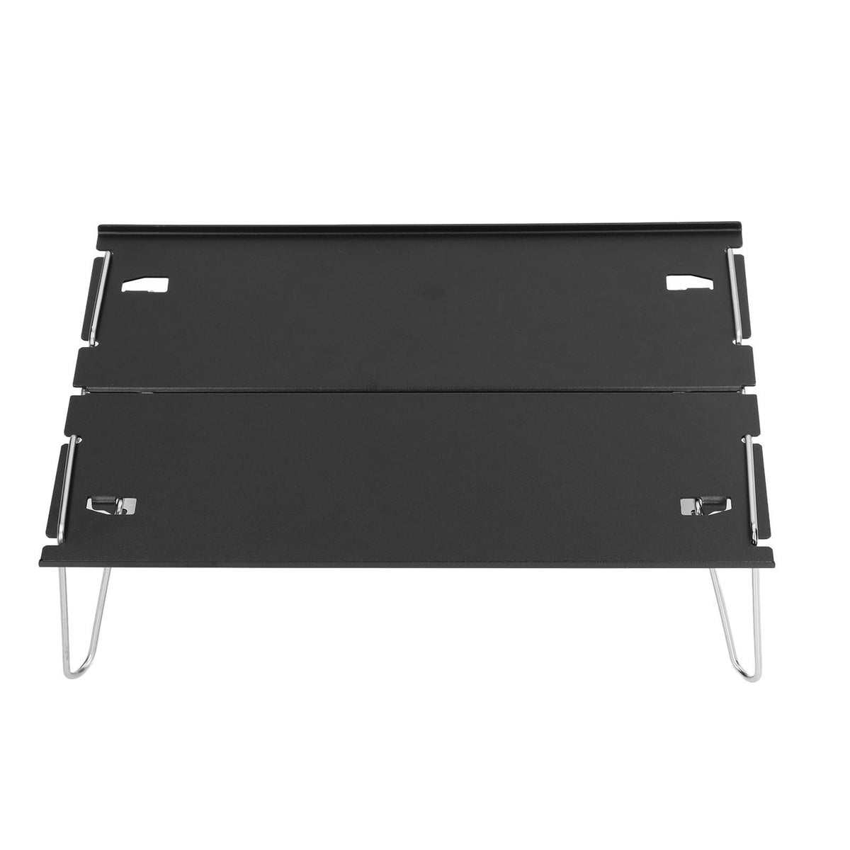 Folding Camping Table Outdoor Portable Aluminum Alloy Ultra Light Mini Folding Table Multifunction Camping Table Black