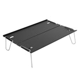 Folding Camping Table Outdoor Portable Aluminum Alloy Ultra Light Mini Folding Table Multifunction Camping Table Black