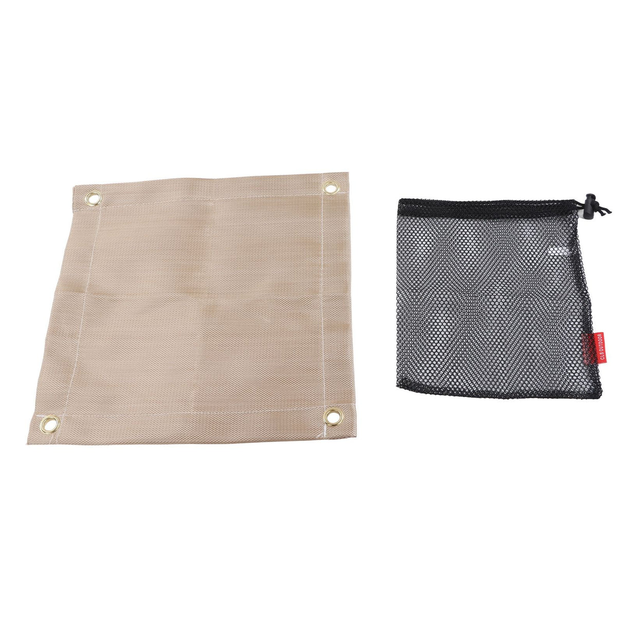 Fireproof Mat Fiberglass High Temperature Resistant Fire Pit Mat Outdoor Accessories for Barbecue Camping Picnic Mini 30x30cm/11.81x11.81in