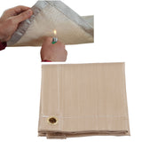 Fireproof Mat Fiberglass High Temperature Resistant Fire Pit Mat Outdoor Accessories for Barbecue Camping Picnic Mini 30x30cm/11.81x11.81in
