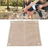 Fireproof Mat Fiberglass High Temperature Resistant Fire Pit Mat Outdoor Accessories for Barbecue Camping Picnic Mini 30x30cm/11.81x11.81in - Extra Image