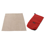Fireproof Mat Fiberglass High Temperature Resistant Fire Pit Mat Outdoor Accessories for Barbecue Camping Picnic Small 46x44cm/18.11x17.32in
