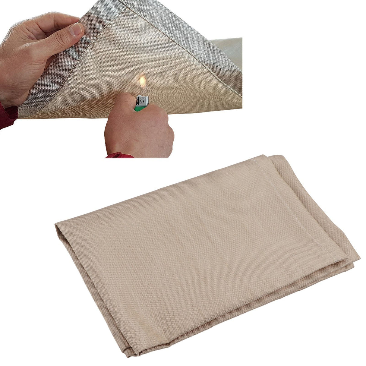 Fireproof Mat Fiberglass High Temperature Resistant Fire Pit Mat Outdoor Accessories for Barbecue Camping Picnic Large 100x80cm/39.37x31.50in