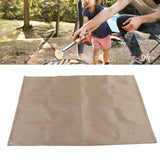 Fireproof Mat Fiberglass High Temperature Resistant Fire Pit Mat Outdoor Accessories for Barbecue Camping Picnic Large 100x80cm/39.37x31.50in