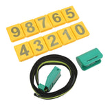 Cow Collar Wear Resistant Plastic Animal Collar with Pedometer 10 Number Plate Cow Identifying Collar for Animal Husbandry - Side View