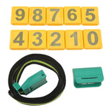 Cow Collar Wear Resistant Plastic Animal Collar with Pedometer 10 Number Plate Cow Identifying Collar for Animal Husbandry