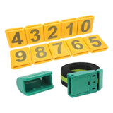 Cow Collar Wear Resistant Plastic Animal Collar with Pedometer 10 Number Plate Cow Identifying Collar for Animal Husbandry