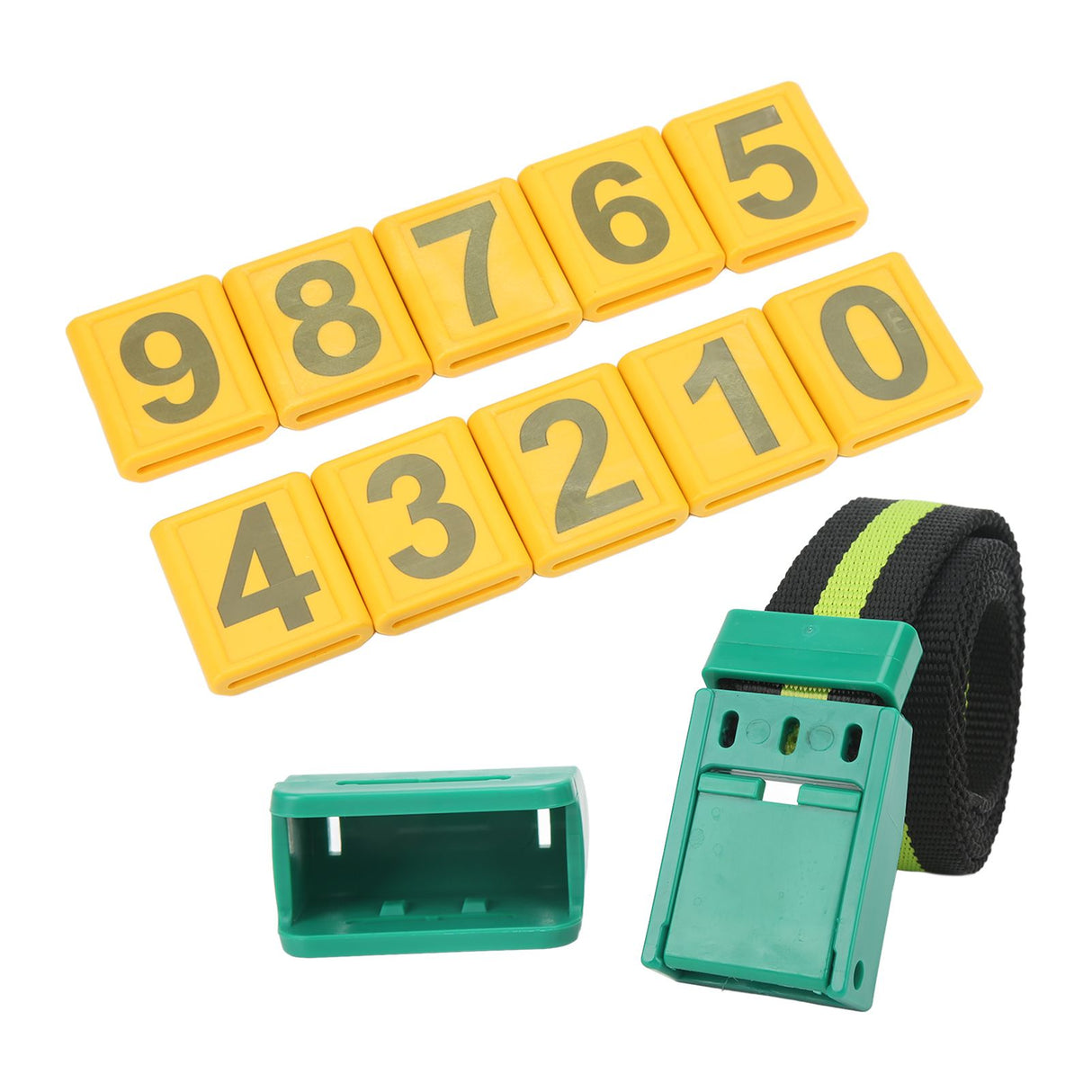 Cow Collar Wear Resistant Plastic Animal Collar with Pedometer 10 Number Plate Cow Identifying Collar for Animal Husbandry