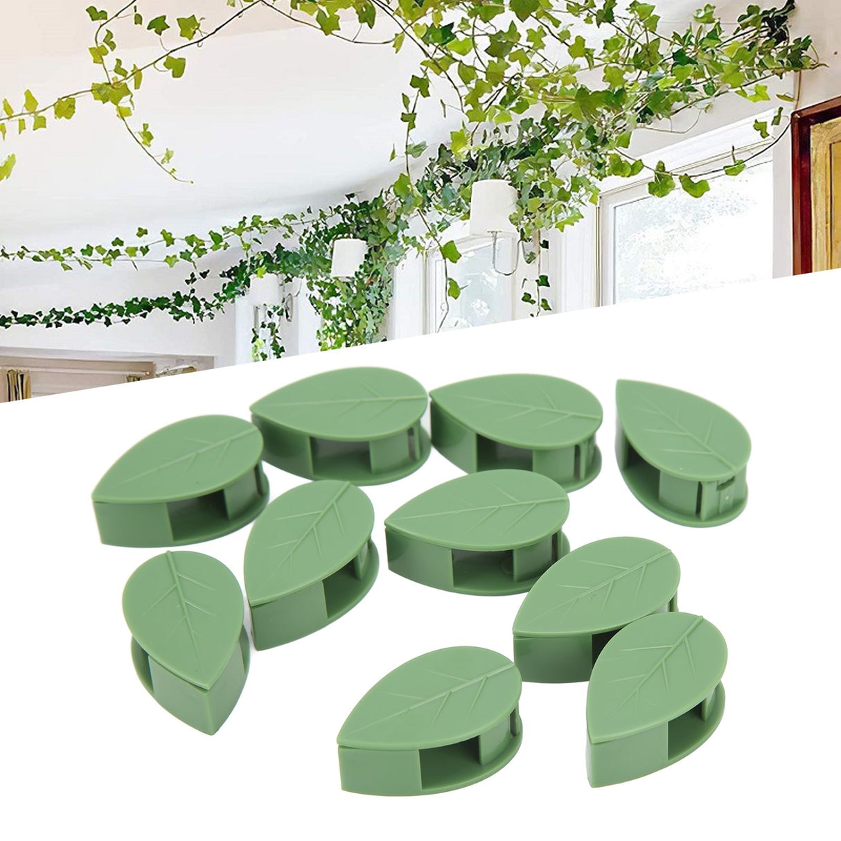 100PCS Plant Climbing Wall Fixture Clips Wall Vines Fixing Clips Self Adhesive Hook Vines Traction