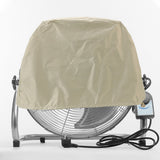 Industrial Fan Cover UV Protection Waterproof Dustproof Foldable Electric Fan Cover for Outdoor Indoor Bedroom Beige