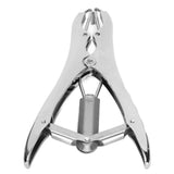Castration Pliers Aluminium Alloy Bloodless Elastic Tail Docking Clamp for Farm Animal Supplies - Top-Down View