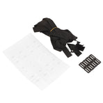 Pool solar cover reel attachment kit, 8 sets of straps, buckles and cord plates, buckles