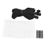 8 Sets Swimming Pool Roller Strap Solar Cover Reel Attachment Kit with Cord Plates and Buckles
